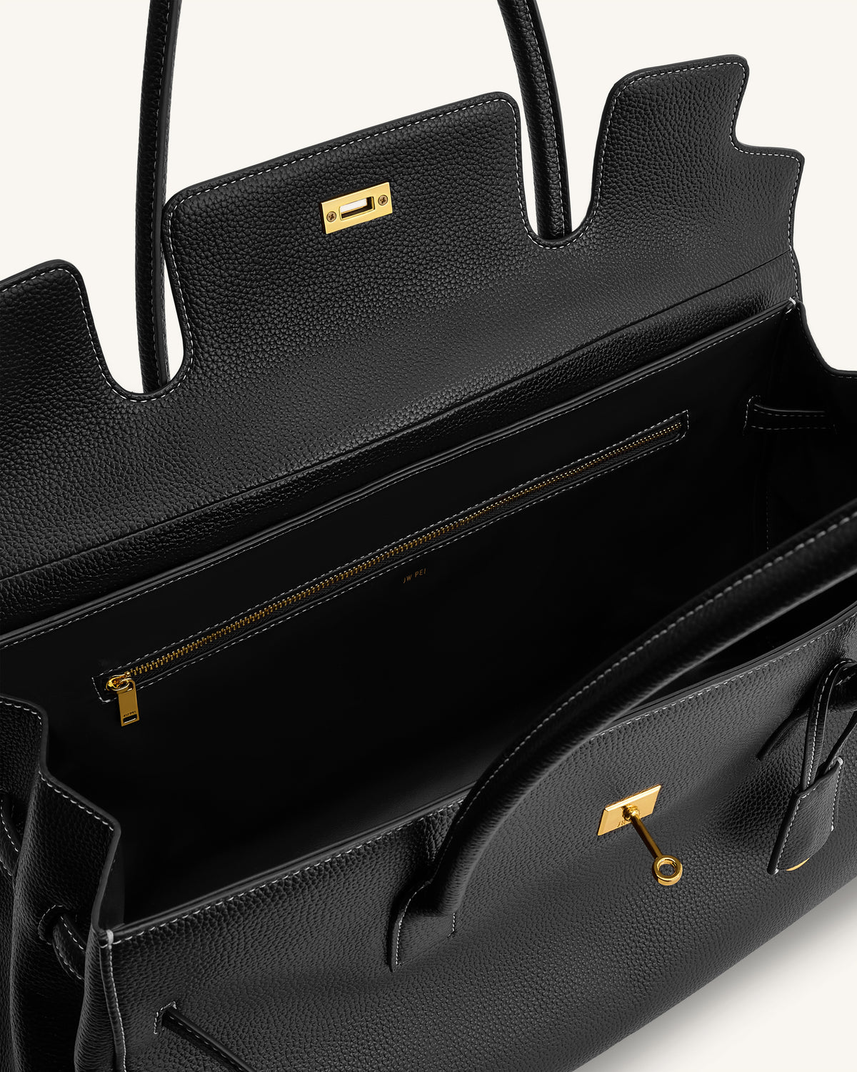 Yara Large Shoulder Bag - Black - view 4