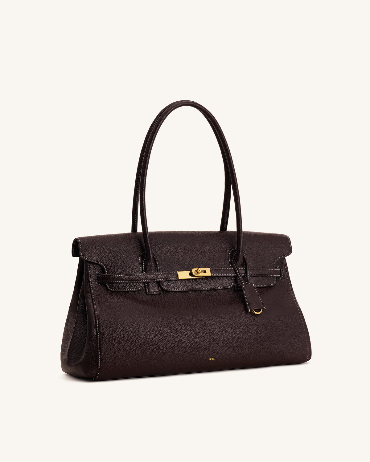 Yara Large Shoulder Bag - Dark Brown - view 2