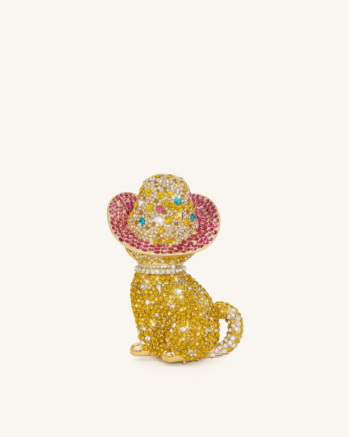 Glamorous Cat Clutch - Multicolor Gold - view 3