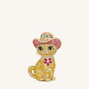 Glamorous Cat Clutch - Multicolor Gold - view 1
