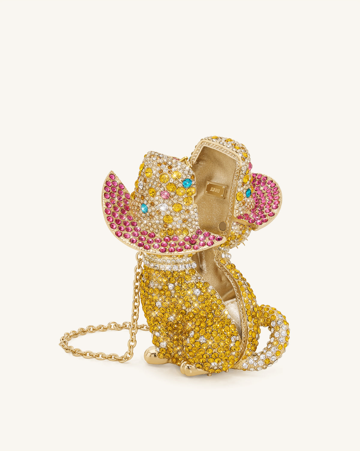 Glamorous Cat Clutch - Multicolor Gold - view 4