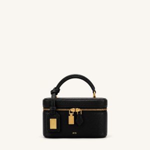 Cleo Box Shape Top Handle Bag - Ink Black - view 1