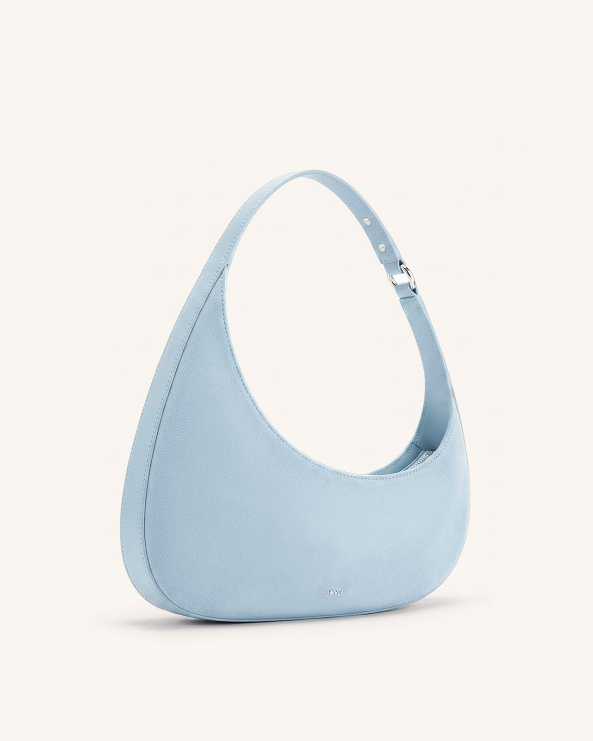 Harlee Faux Suede Shoulder Bag - Misty Blue - view 2