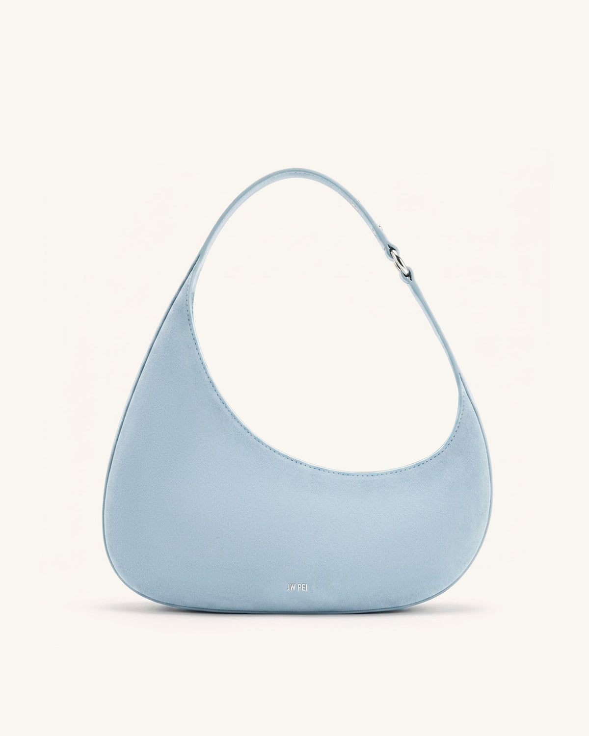 Harlee Faux Suede Shoulder Bag - Misty Blue - view 1