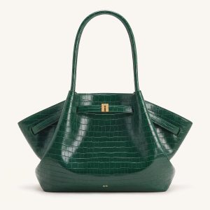 Hana Large Tote Bag - Green Croc - view 1