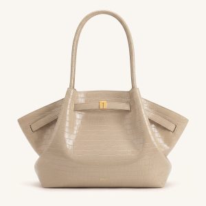 Hana Large Tote Bag - Elephant Grey Croc - view 1