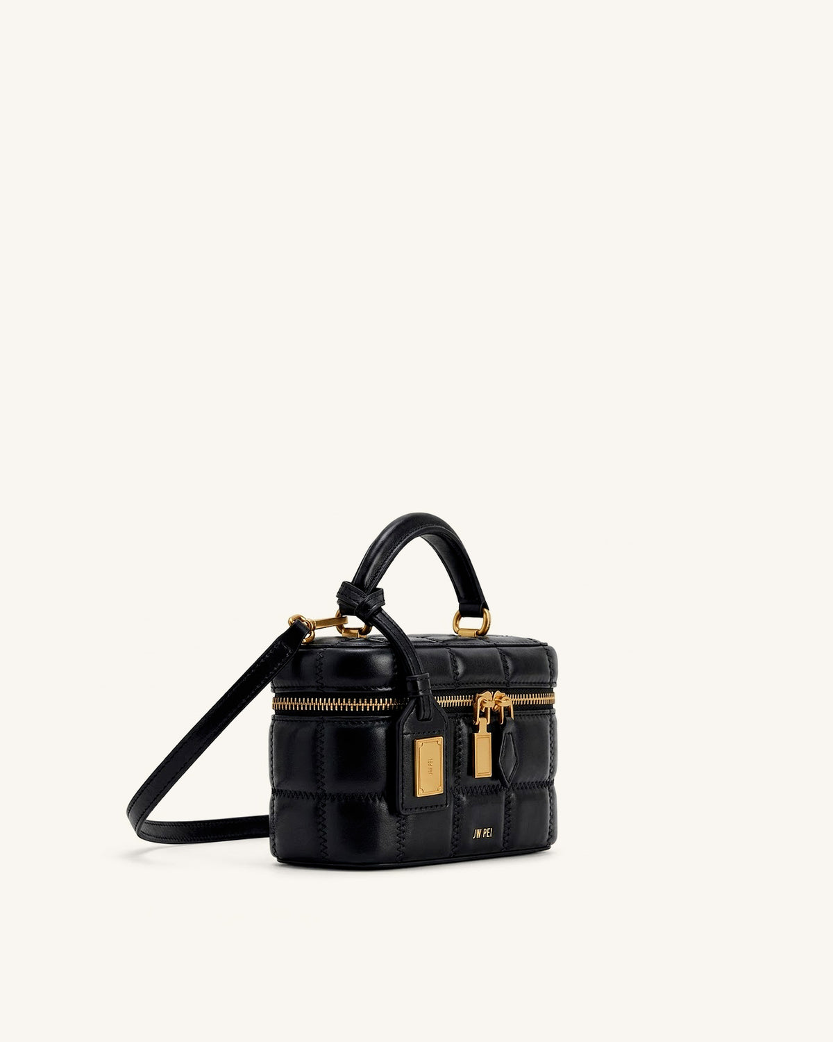 Cleo Box Shape Top Handle Bag - Black - view 2