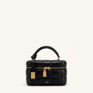 Cleo Box Shape Top Handle Bag - Black - view 1