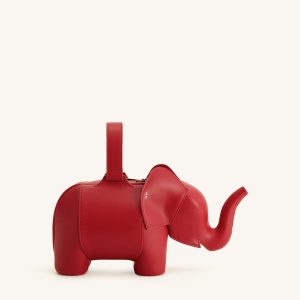 Claire Elephant Shaped Handbag - Red - view 1