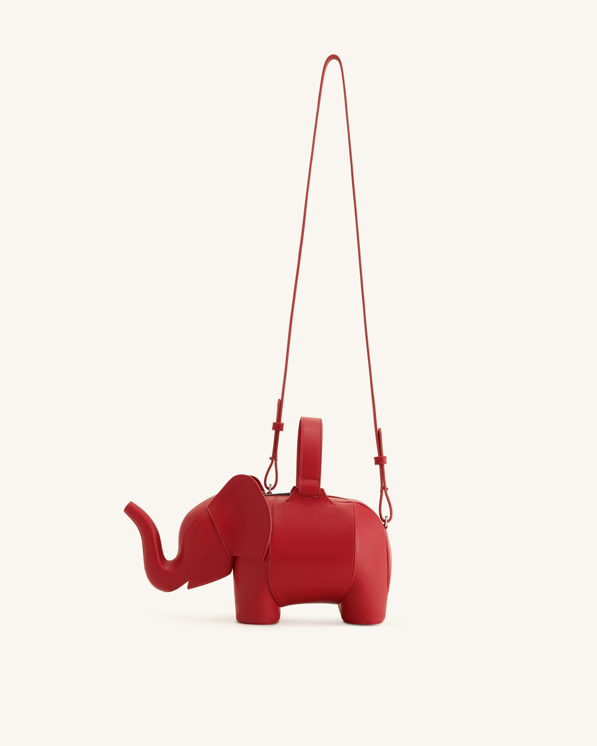 Claire Elephant Shaped Handbag - Red - view 2
