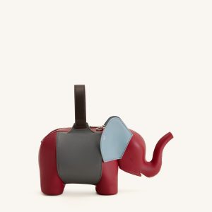 Claire Elephant Shaped Handbag - Red/Dark Gray - view 1