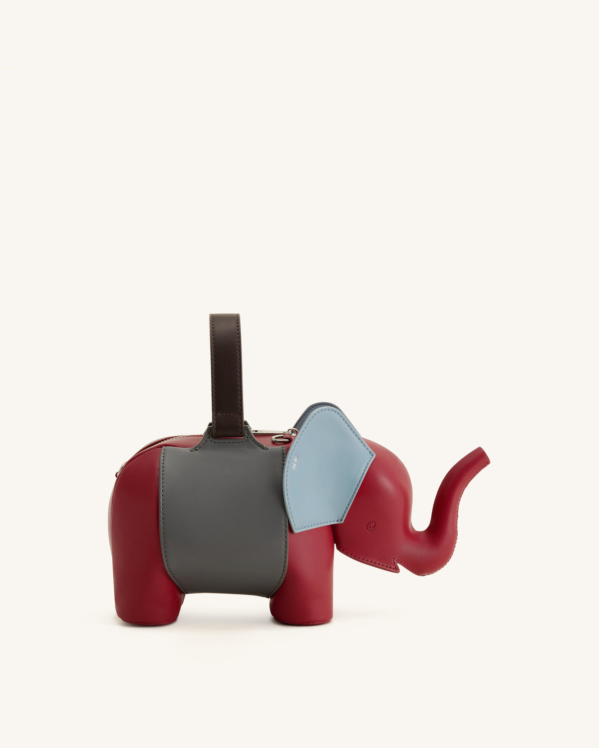 Claire Elephant Shaped Handbag - Red/Dark Gray - view 1