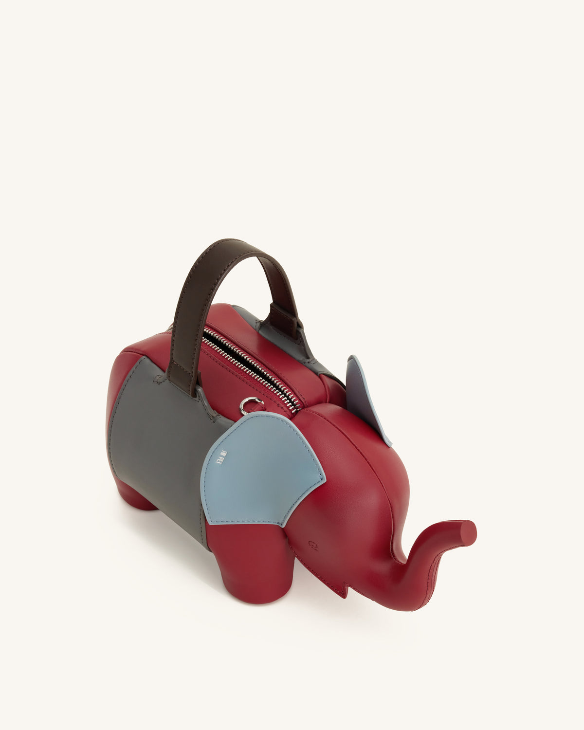 Claire Elephant Shaped Handbag - Red/Dark Gray - view 4