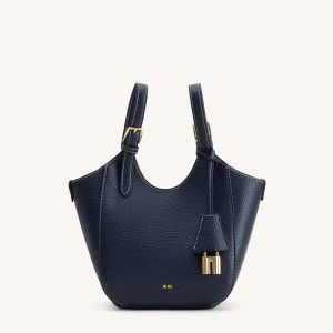 Ines Padlock Tote Bag - Navy - view 1
