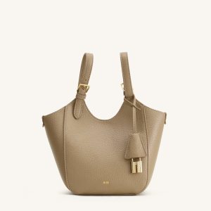 Ines Padlock Tote Bag - Gray Beige - view 1