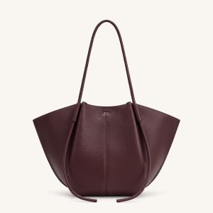 Nala Wide Tote Bag - Deep Burgundy - view 1