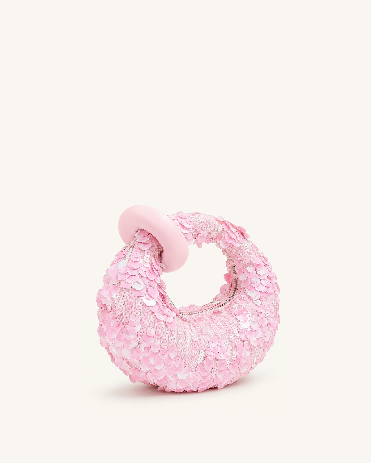Abacus Sequin Mini Top Handle Bag - Pink - view 2