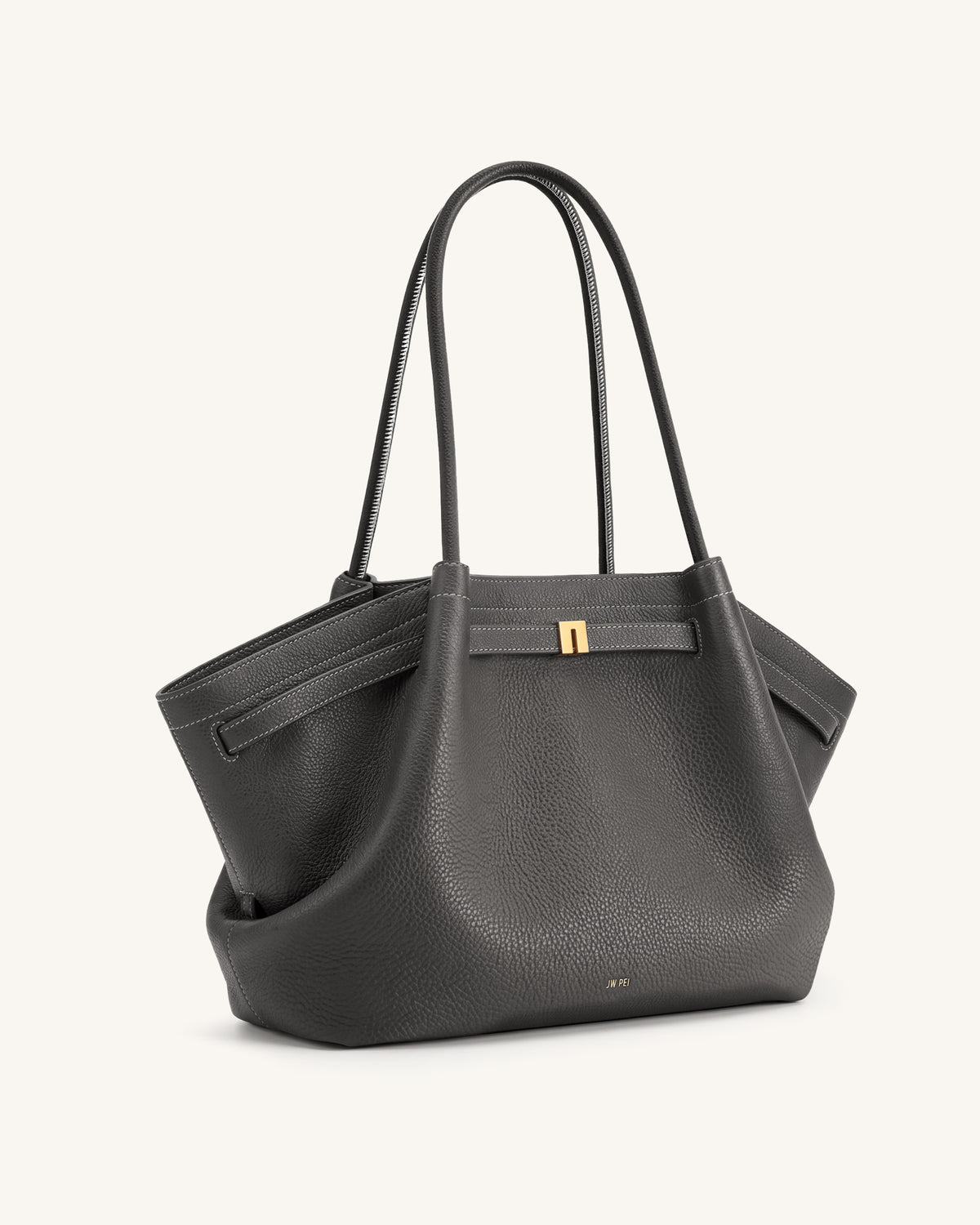 Hana Large Tote Bag - Dark Gray - view 2