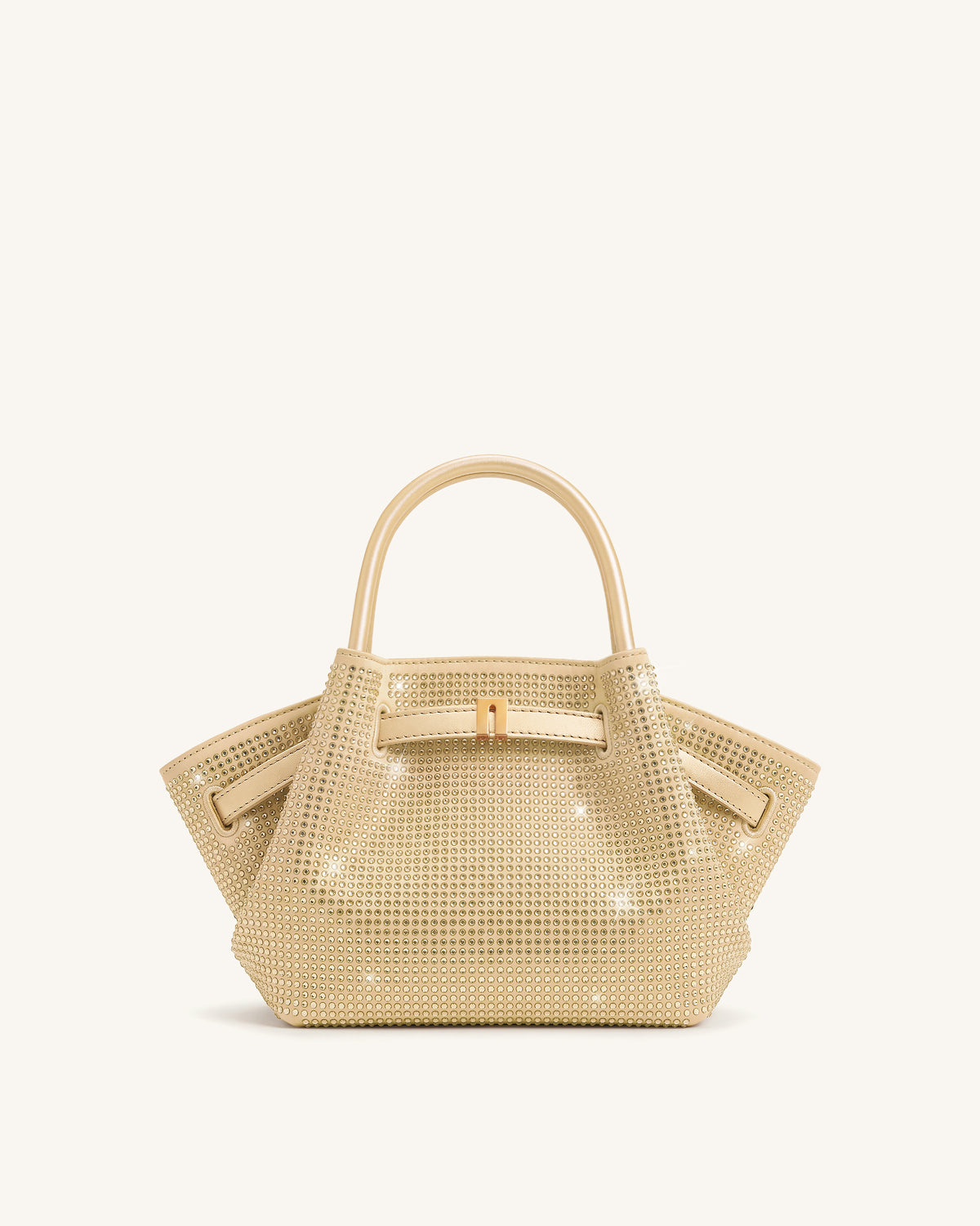 Hana Mini Artificial Crystal Tote Bag - Champagne - view 1