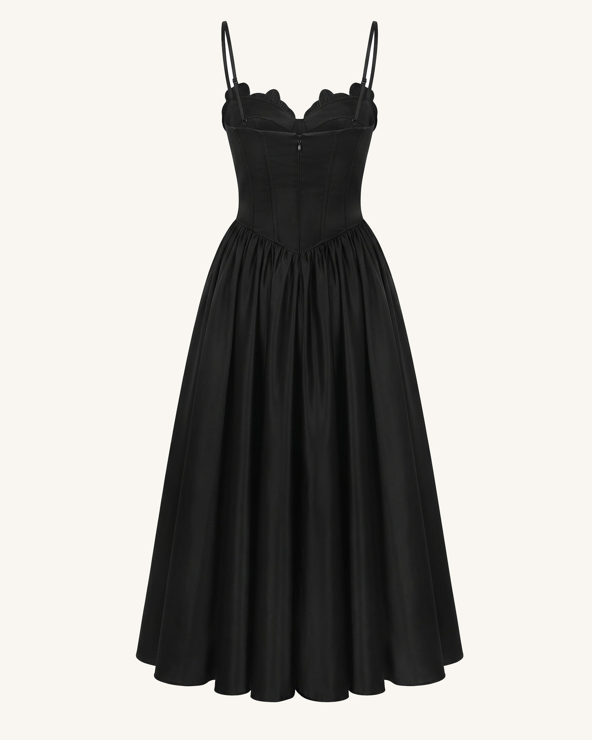 Orchid Embroidered Appliqué Corset Maxi Dress - Black - view 4