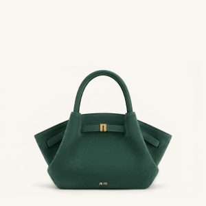 Hana Mini Faux Suede Tote Bag - Forest Green - view 1