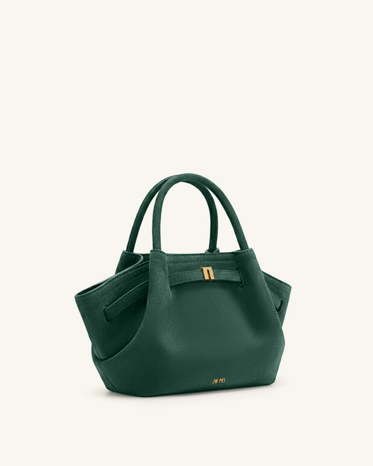 Hana Mini Faux Suede Tote Bag - Forest Green - view 2