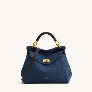 Lucia Classic Handbag - Blue Denim - view 1