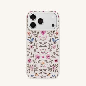 Vintage Romance Floral Bird Phone Case - White - view 1
