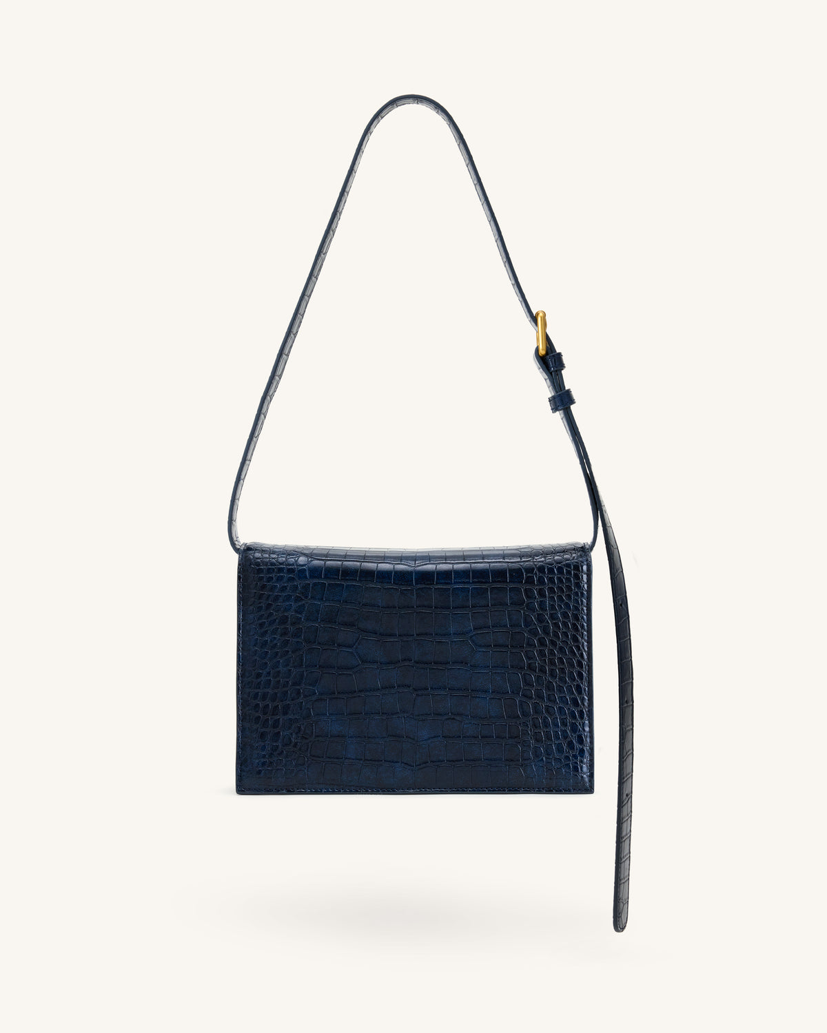 Clio Envelope Crossbody Bag - Navy Croc - view 3