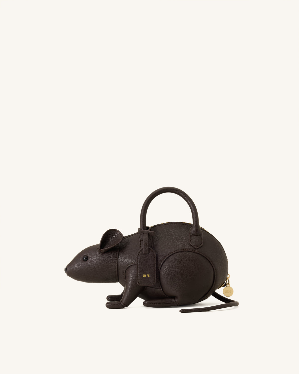 Mia Mouse Top Handle Bag - Dark Brown - view 1