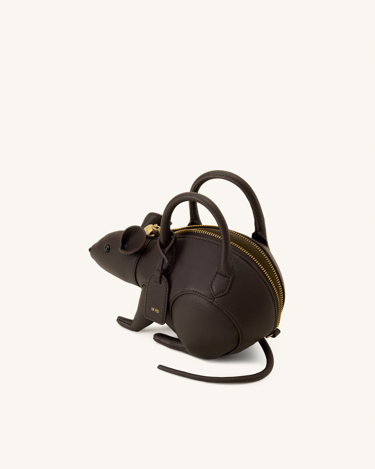 Mia Mouse Top Handle Bag - Dark Brown - view 4