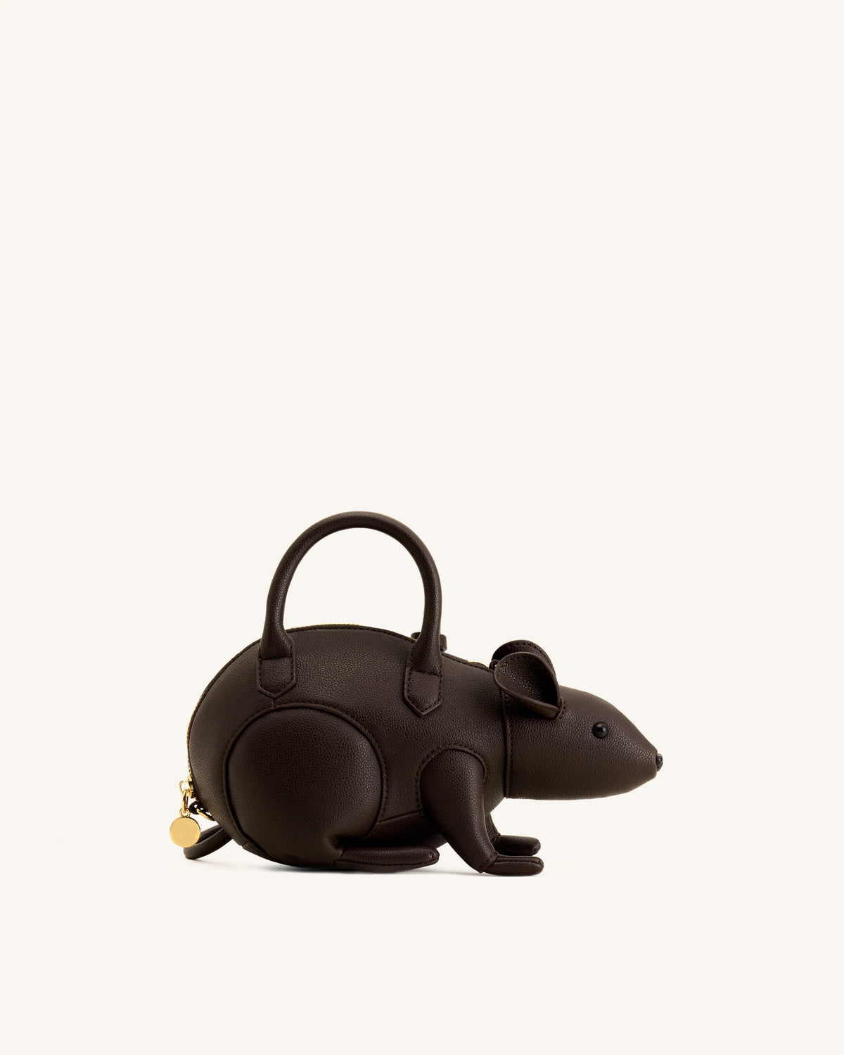 Mia Mouse Top Handle Bag - Dark Brown - view 3