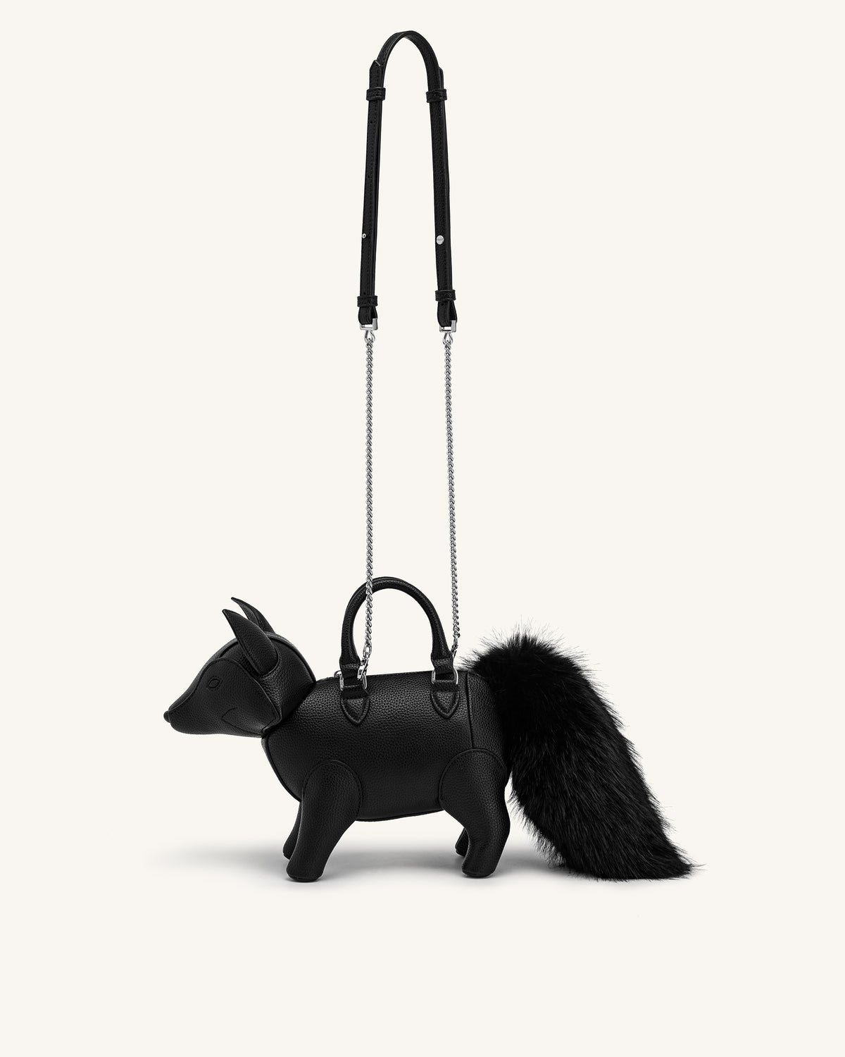 Kai Fox Shaped Top Handle Bag - Black - view 2