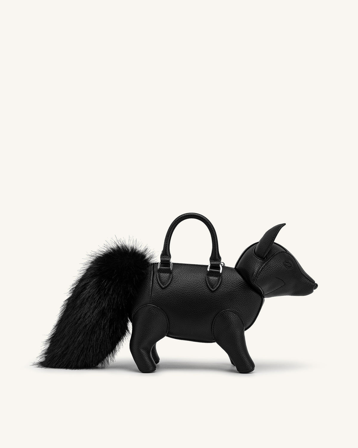 Kai Fox Shaped Top Handle Bag - Black - view 3