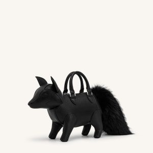 Kai Fox Shaped Top Handle Bag - Black - view 1