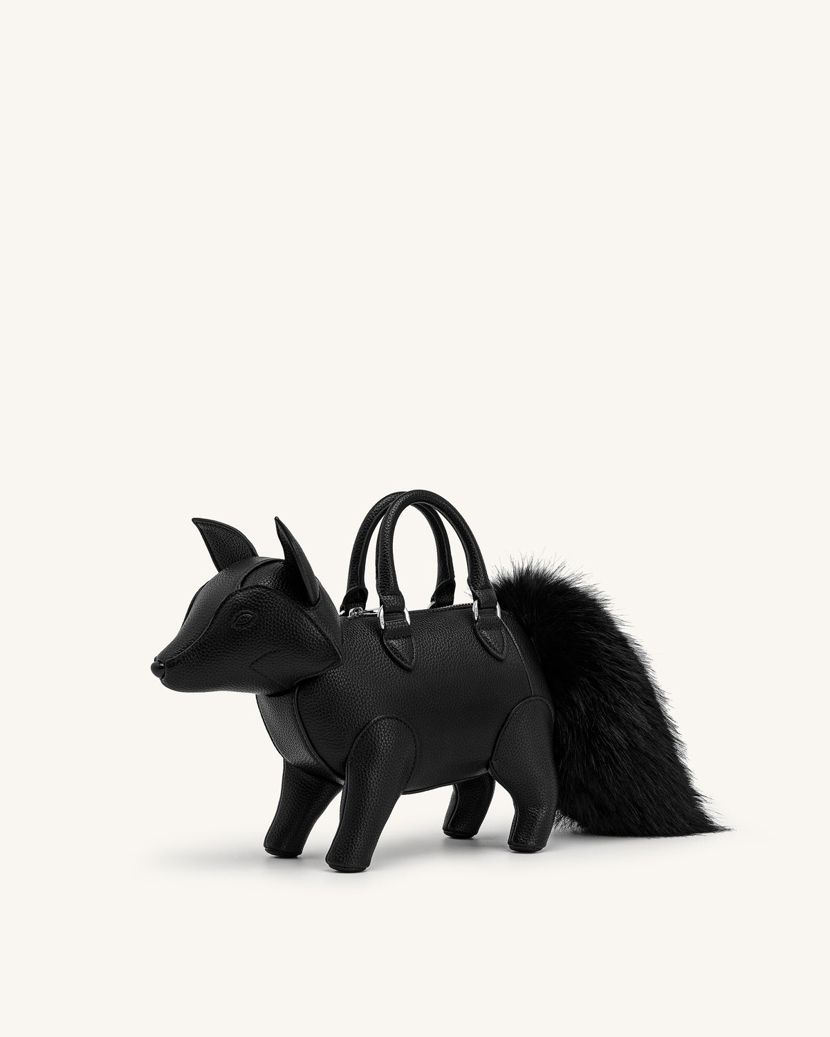 Kai Fox Shaped Top Handle Bag - Black - view 1