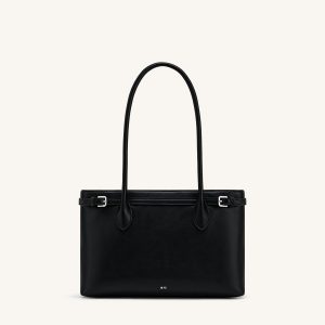 Camille Buckle Strap Tote Bag - Black - view 1
