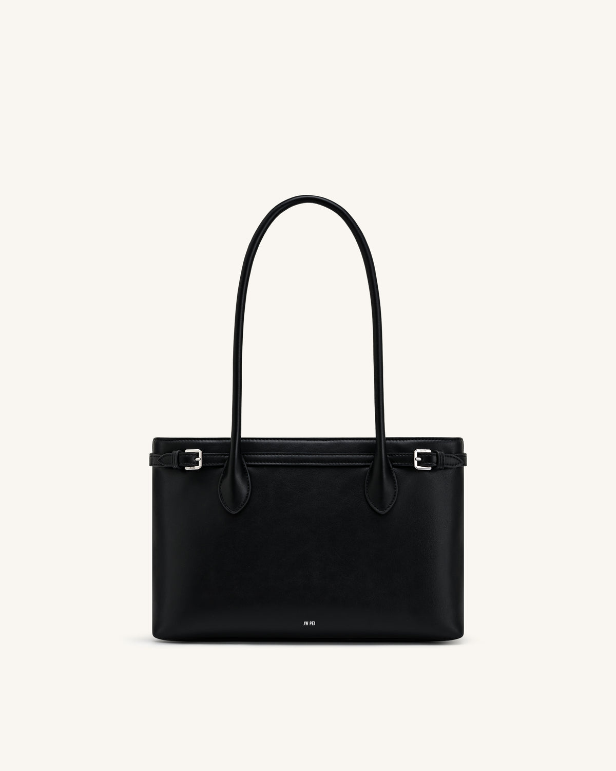 Camille Buckle Strap Tote Bag - Black - view 1