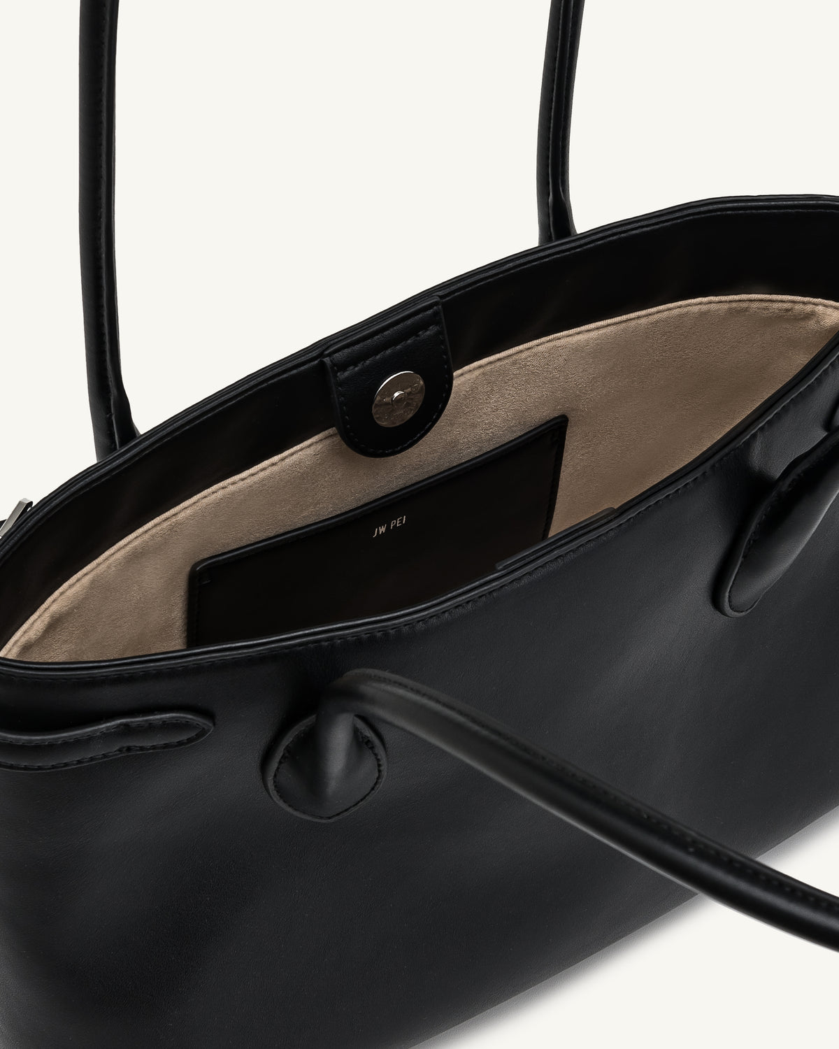 Camille Buckle Strap Tote Bag - Black - view 4