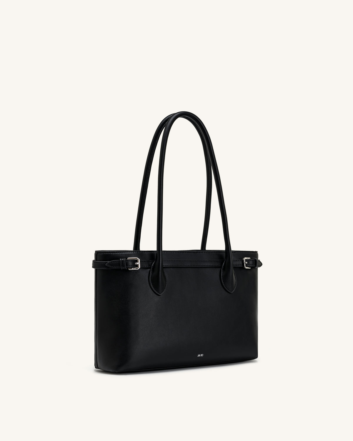 Camille Buckle Strap Tote Bag - Black - view 2