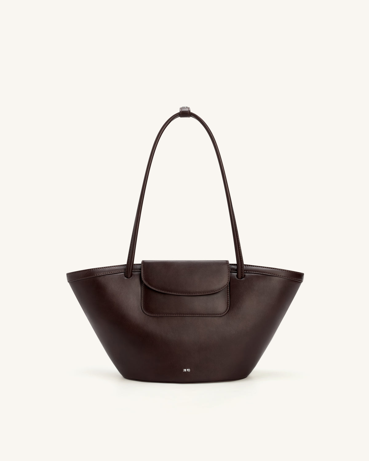 Corinne Pocket Tote Bag - Dark Brown - view 1