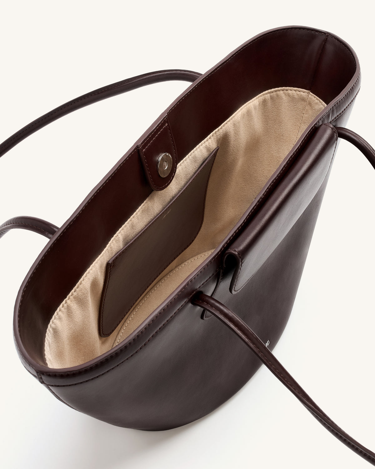 Corinne Pocket Tote Bag - Dark Brown - view 4