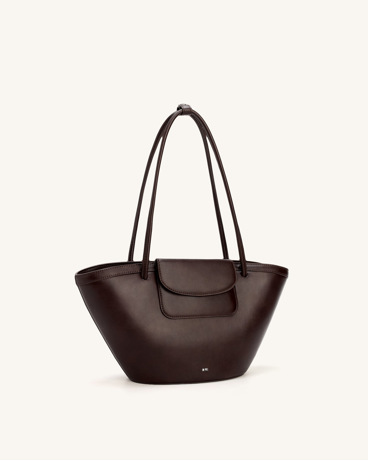 Corinne Pocket Tote Bag - Dark Brown - view 2