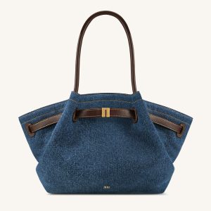 Hana Large Tote Bag - Dark Blue Denim - view 1