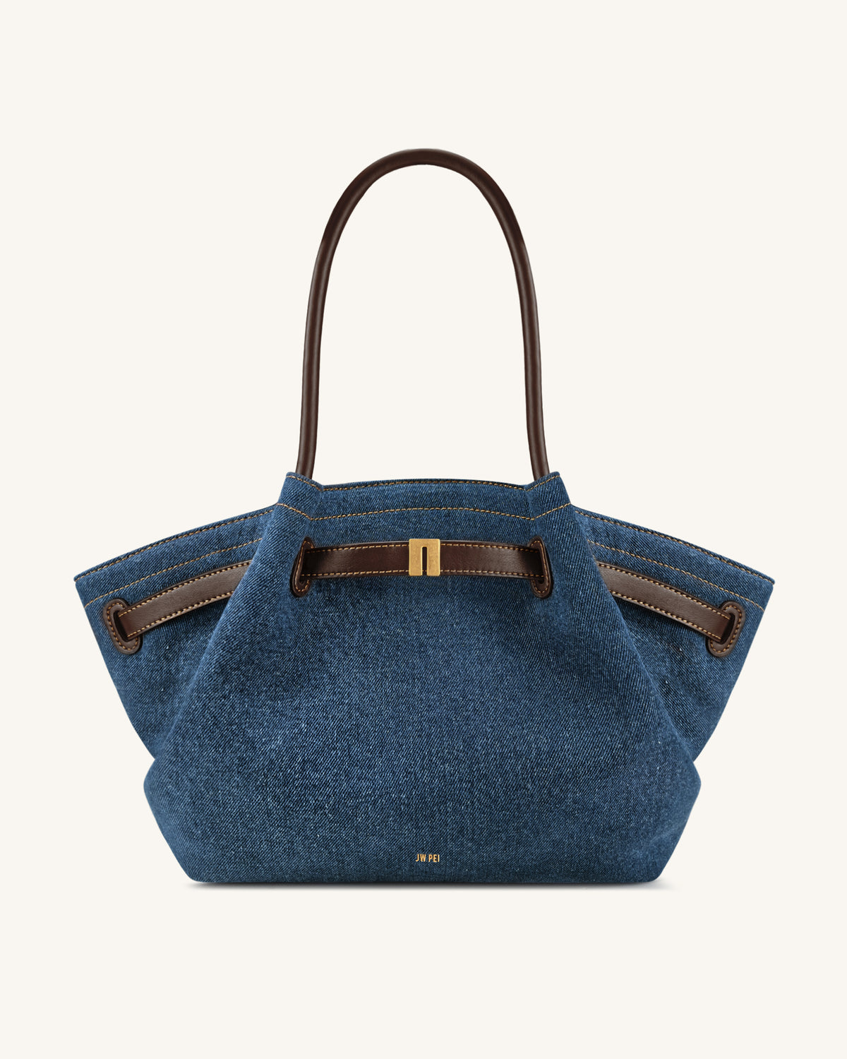 Hana Large Tote Bag - Dark Blue Denim - view 1