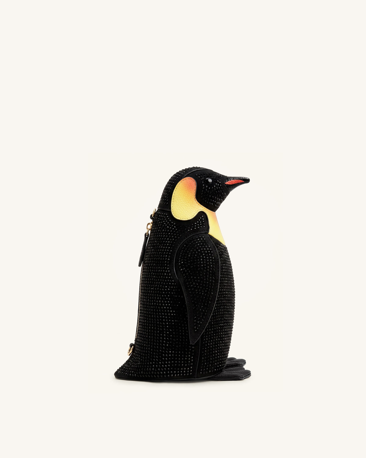 Pia Penguin Artificial Crystal Crossbody Bag - Black - view 1