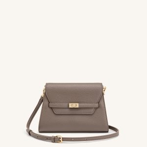 Piper Pebbled Crossbody Bag - Taupe - view 1