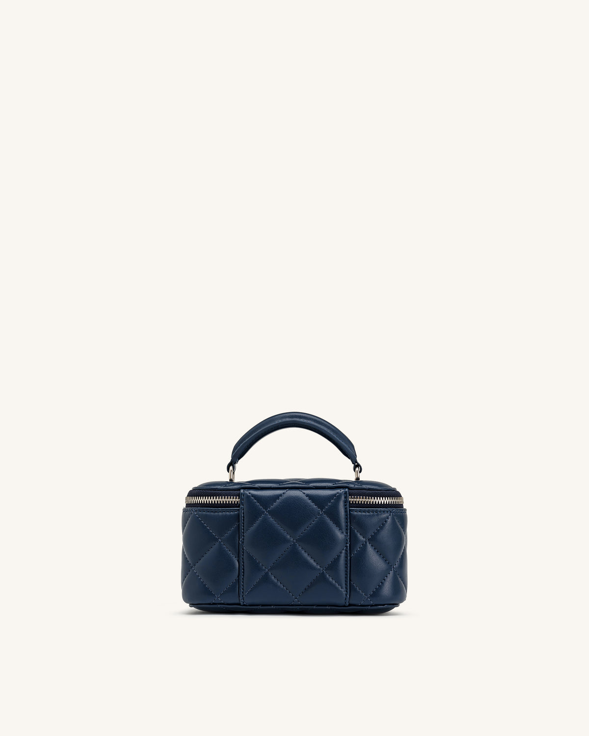 Vivienne Quilted Vanity Top Handle Bag - Navy - view 3