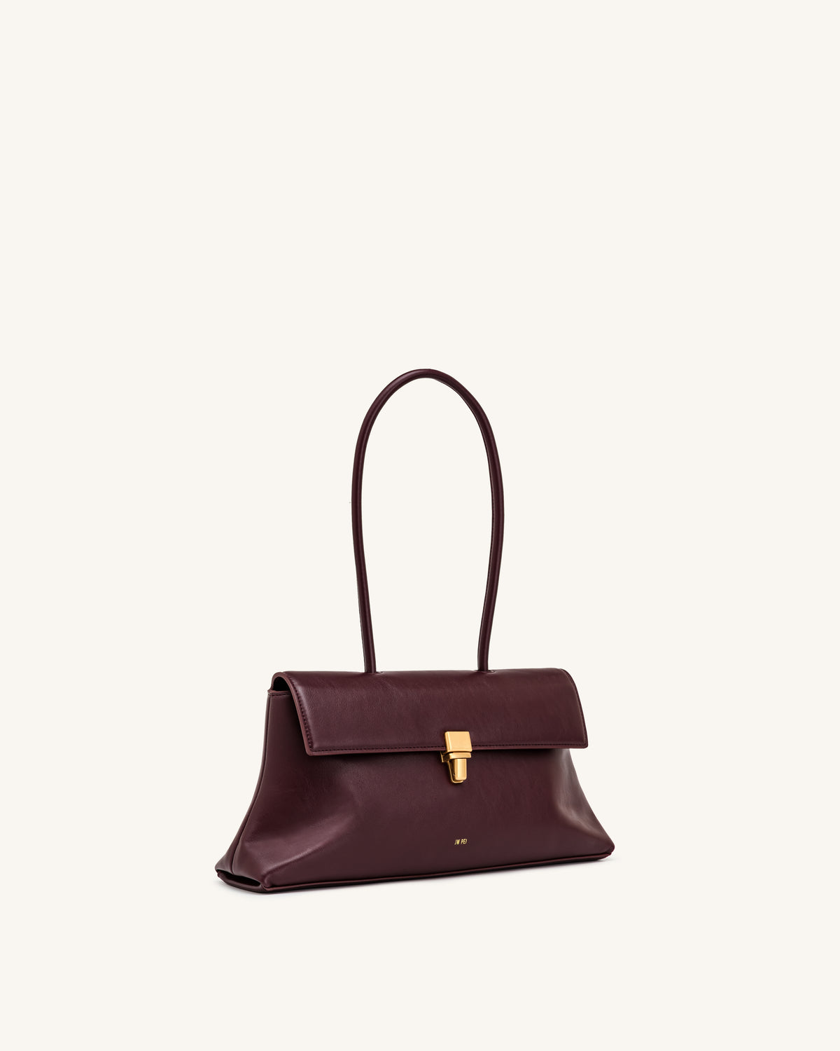 Selene Lock Flap Shoulder Bag - Burgundy - view 2