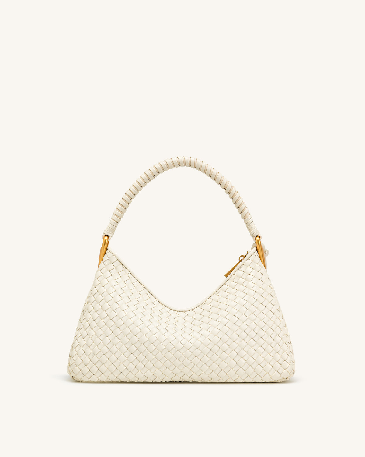 Lorena Woven Shoulder Bag - Ivory - view 3